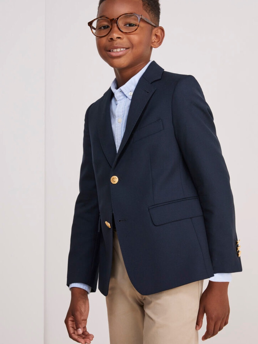 Vineyard Vines Navy Blazer with Gold Buttons size 14